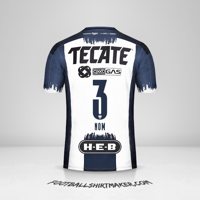Maillot Monterrey 2020/21 -  nom - 3