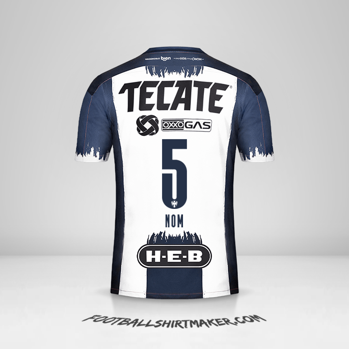 Maillot Monterrey 2020/21 -  nom - 5