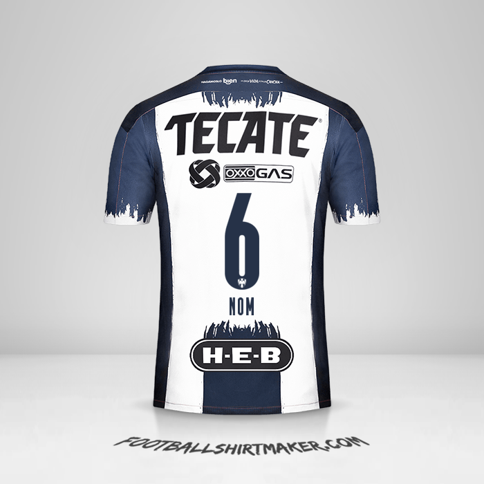 Maillot Monterrey 2020/21 -  nom - 6