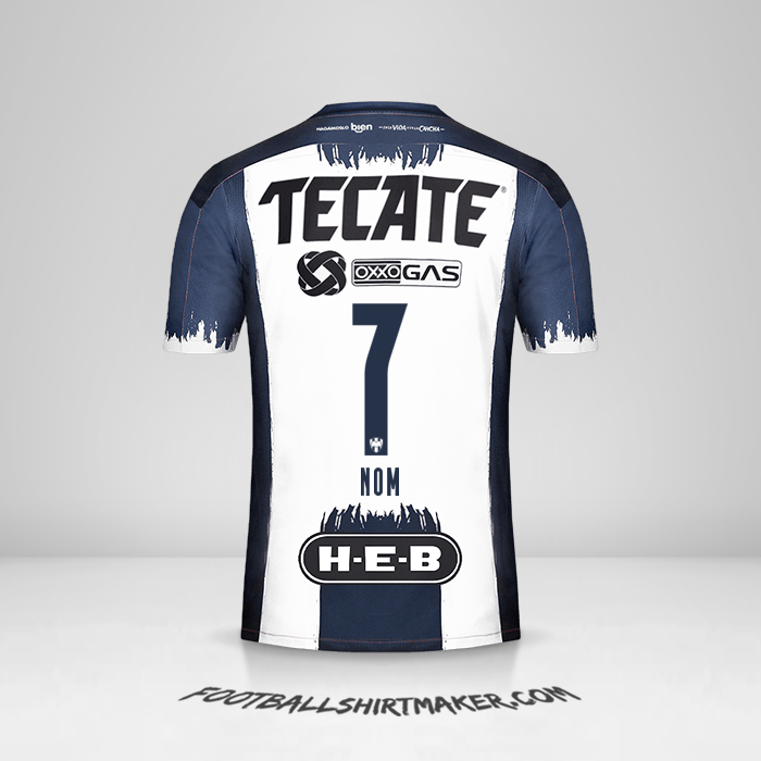 Maillot Monterrey 2020/21 -  nom - 7