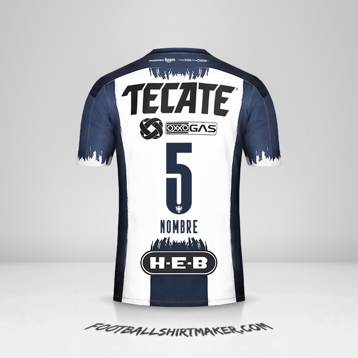 Camiseta Monterrey 2020/21 -  nombre - 5