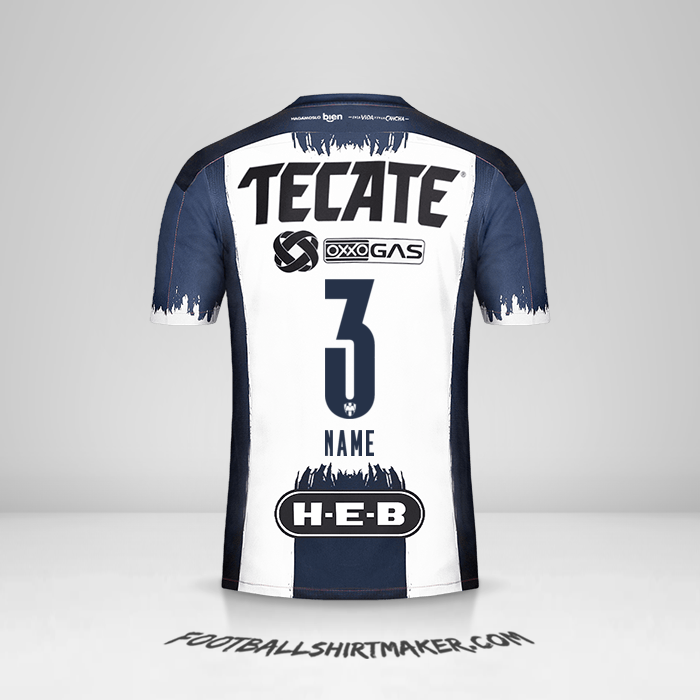 Jersey Monterrey 2020/21 -  name - 3