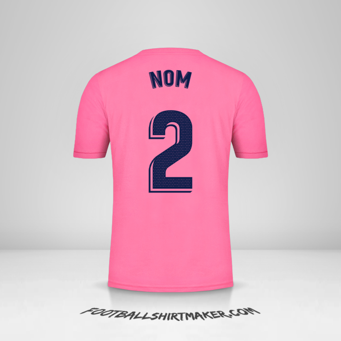 Maillot Real Madrid CF 2020/21 Extérieur -  nom - 2
