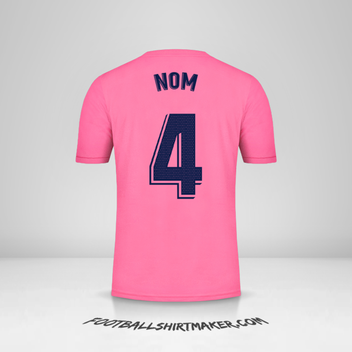 Maillot Real Madrid CF 2020/21 Extérieur -  nom - 4