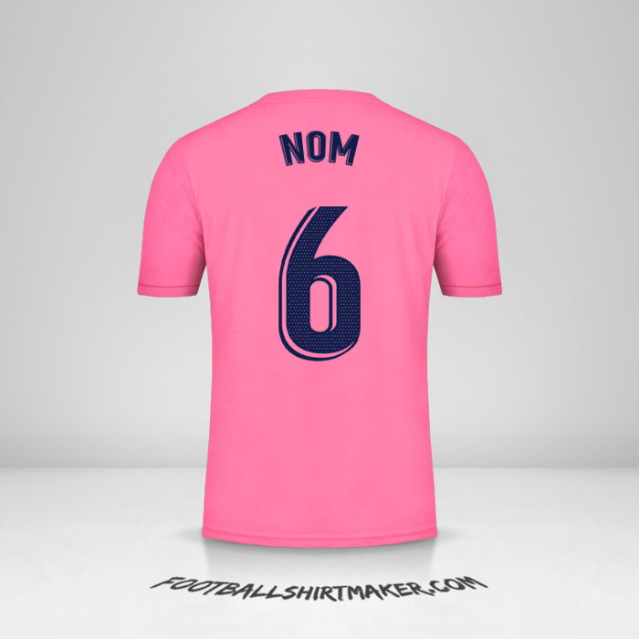 Maillot Real Madrid CF 2020/21 Extérieur -  nom - 6
