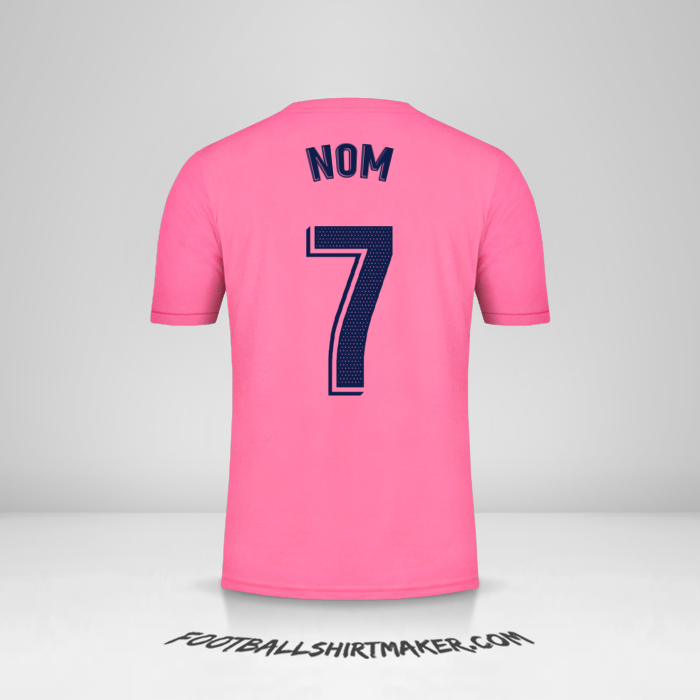 Maillot Real Madrid CF 2020/21 Extérieur -  nom - 7