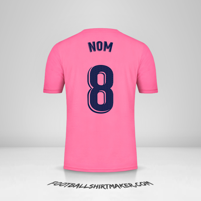Maillot Real Madrid CF 2020/21 Extérieur -  nom - 8