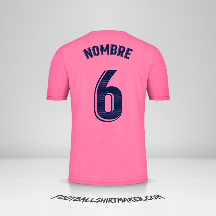 Jersey Real Madrid CF 2020/21 Visita -  nombre - 6