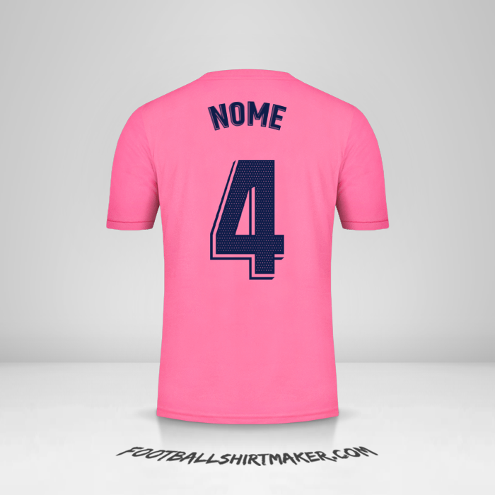 Maglia Real Madrid CF 2020/21 Seconda -  nome - 4