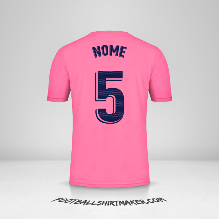 Maglia Real Madrid CF 2020/21 Seconda -  nome - 5