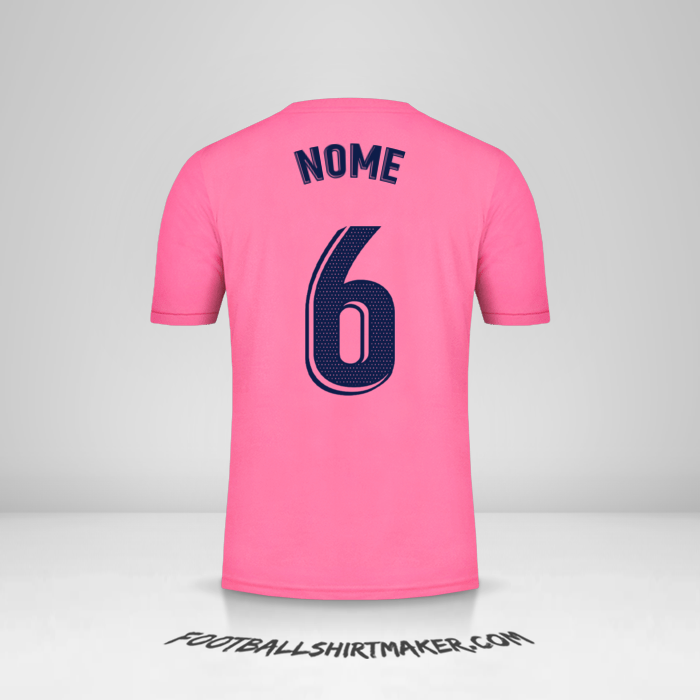 Maglia Real Madrid CF 2020/21 Seconda -  nome - 6