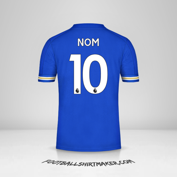 Maillot Leicester City FC 2020/21 -  nom - 10
