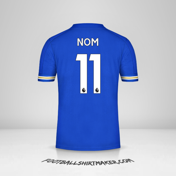 Maillot Leicester City FC 2020/21 -  nom - 11