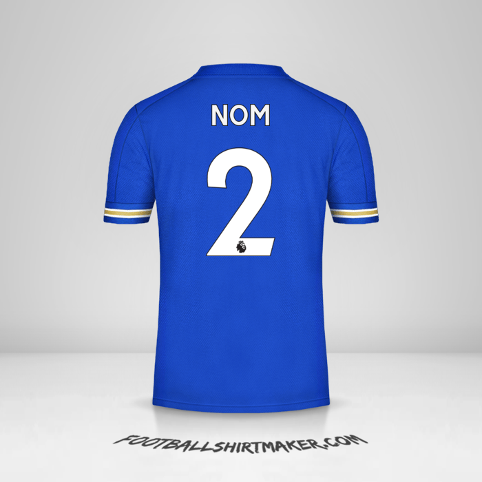 Maillot Leicester City FC 2020/21 -  nom - 2