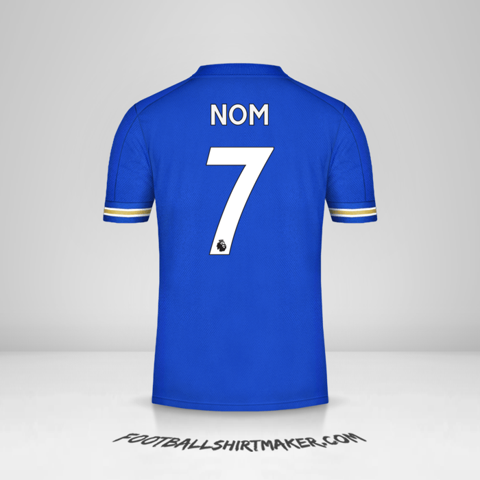 Maillot Leicester City FC 2020/21 -  nom - 7