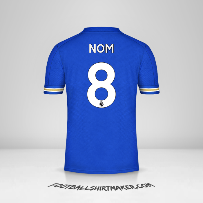 Maillot Leicester City FC 2020/21 -  nom - 8