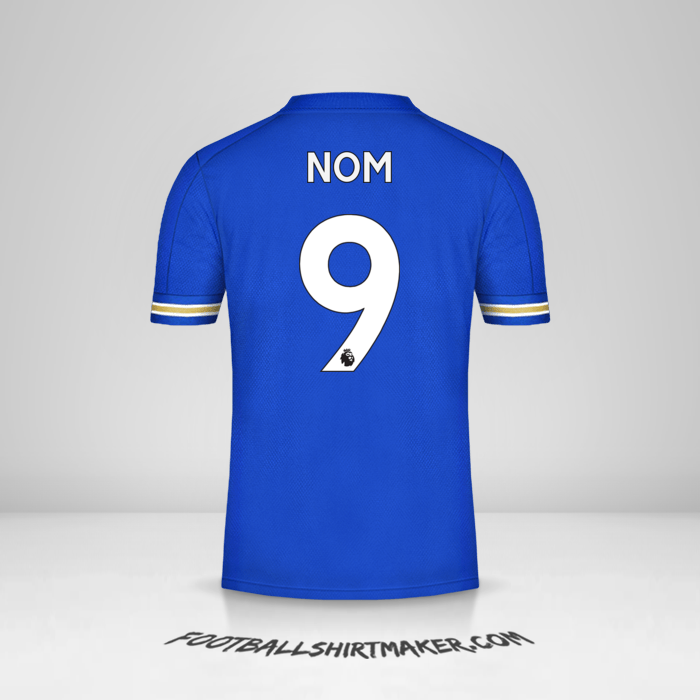 Maillot Leicester City FC 2020/21 -  nom - 9