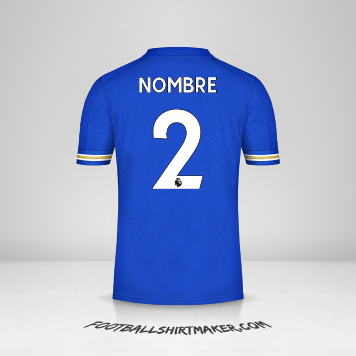 Camiseta Leicester City FC 2020/21 -  nombre - 2