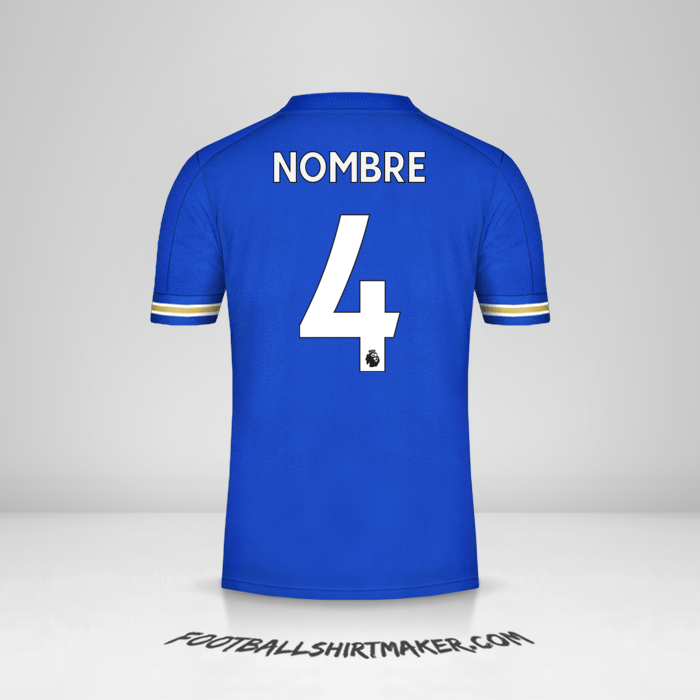 Jersey Leicester City FC 2020/21 -  nombre - 4