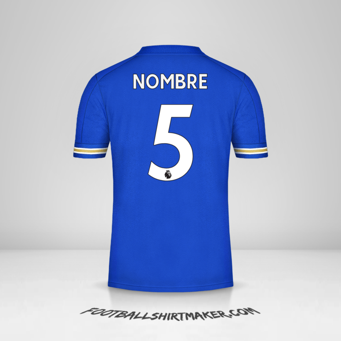 Jersey Leicester City FC 2020/21 -  nombre - 5