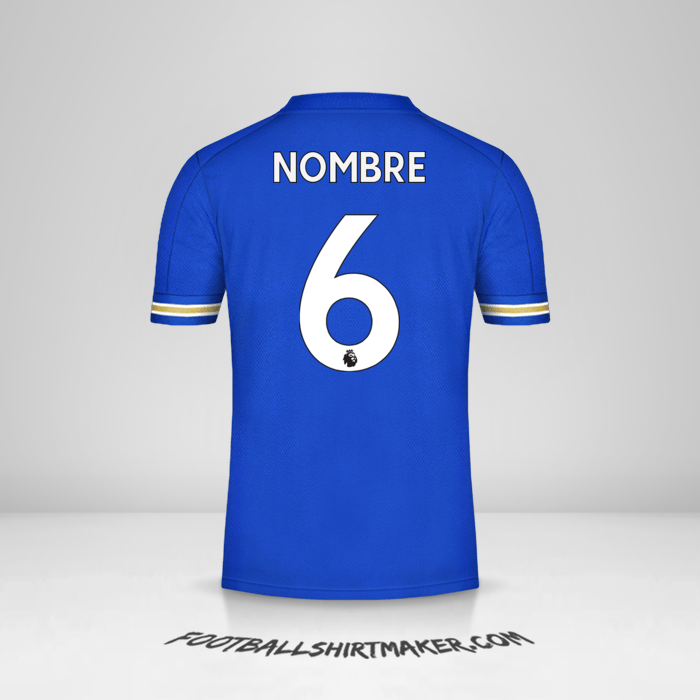 Jersey Leicester City FC 2020/21 -  nombre - 6