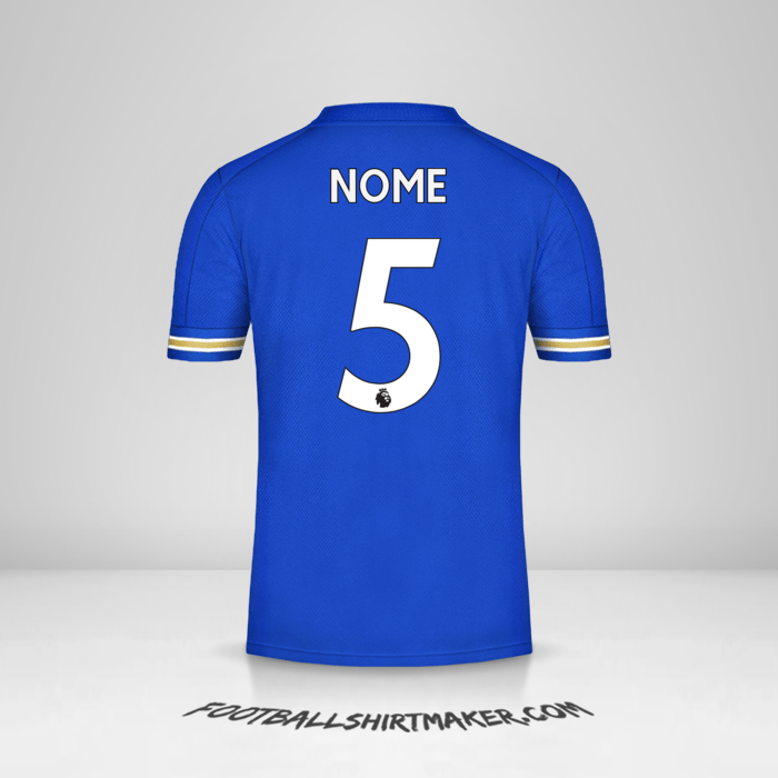 Camisa Leicester City FC 2020/21 -  nome - 5