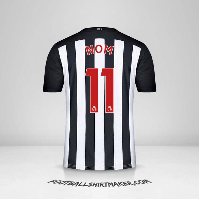 Maillot Newcastle United FC 2020/21 -  nom - 11