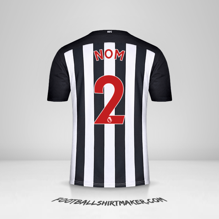 Maillot Newcastle United FC 2020/21 -  nom - 2