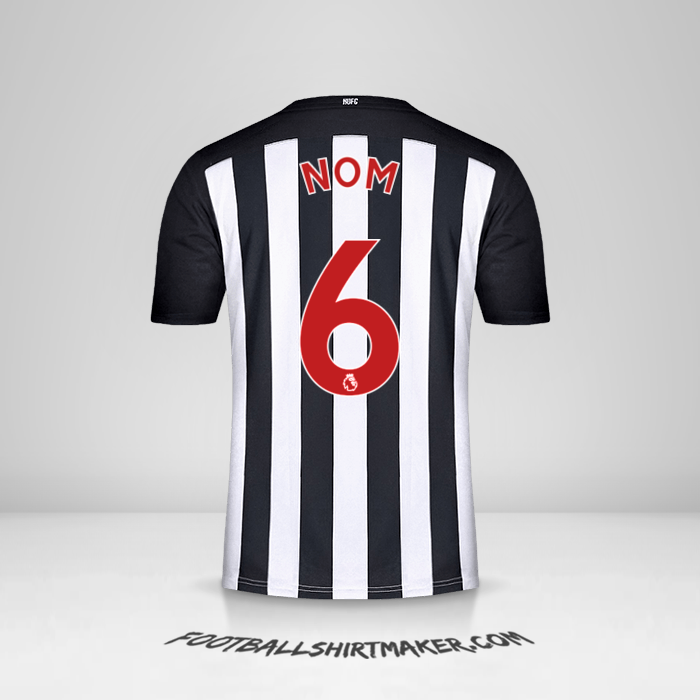 Maillot Newcastle United FC 2020/21 -  nom - 6
