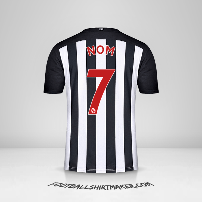Maillot Newcastle United FC 2020/21 -  nom - 7