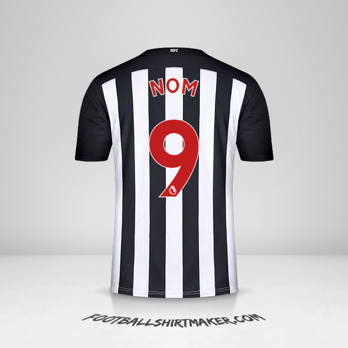 Maillot Newcastle United FC 2020/21 -  nom - 9