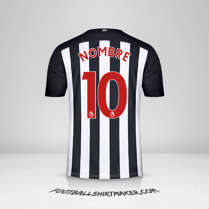 Jersey Newcastle United FC 2020/21 -  nombre - 10