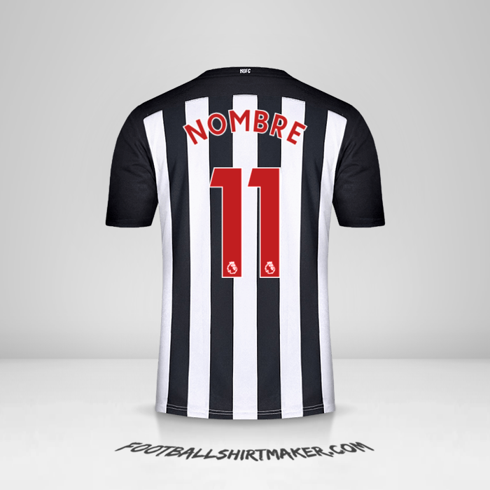 Camiseta Newcastle United FC 2020/21 -  nombre - 11