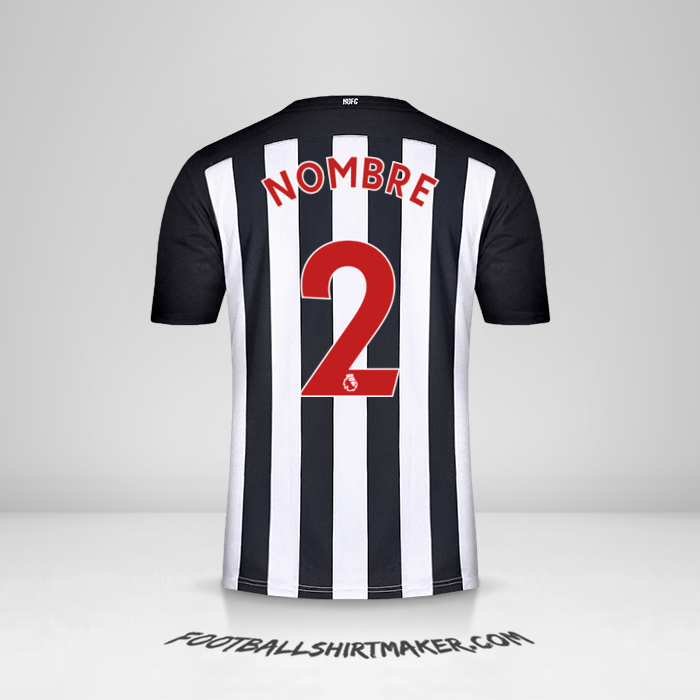 Camiseta Newcastle United FC 2020/21 -  nombre - 2