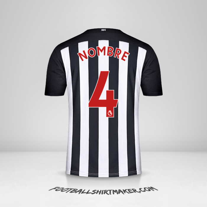 Jersey Newcastle United FC 2020/21 -  nombre - 4