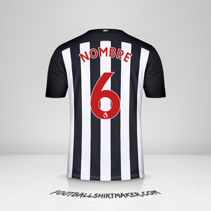 Jersey Newcastle United FC 2020/21 -  nombre - 6