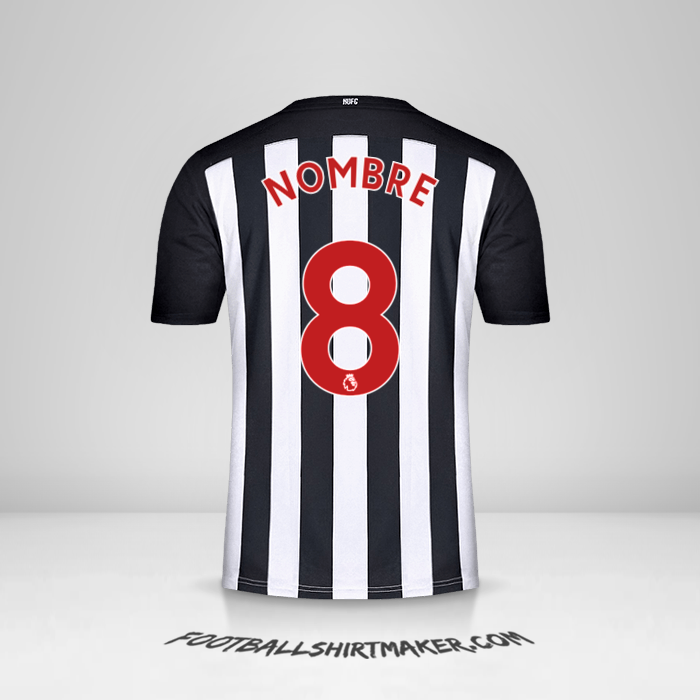 Jersey Newcastle United FC 2020/21 -  nombre - 8