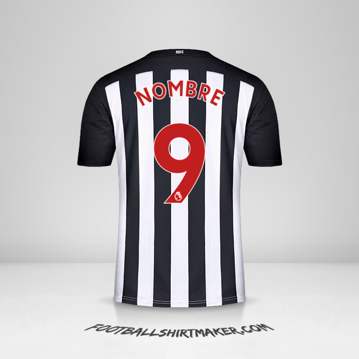 Jersey Newcastle United FC 2020/21 -  nombre - 9