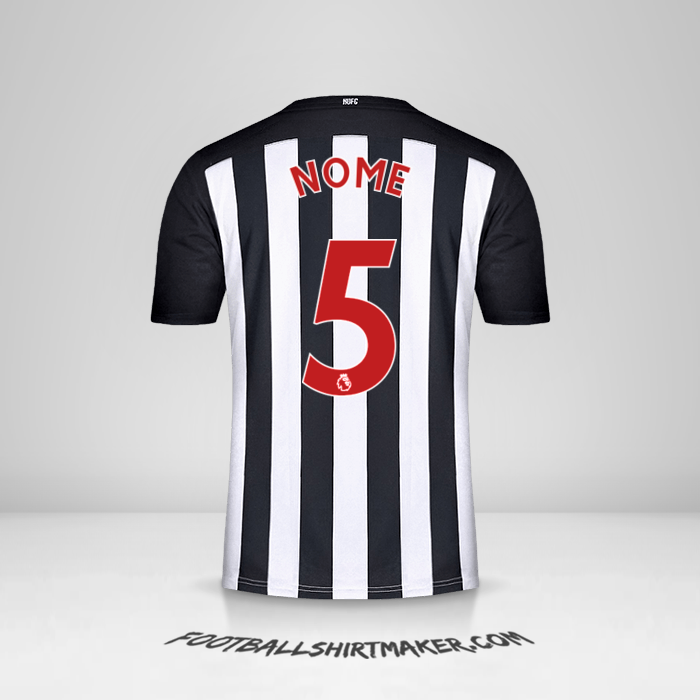 Camisa Newcastle United FC 2020/21 -  nome - 5