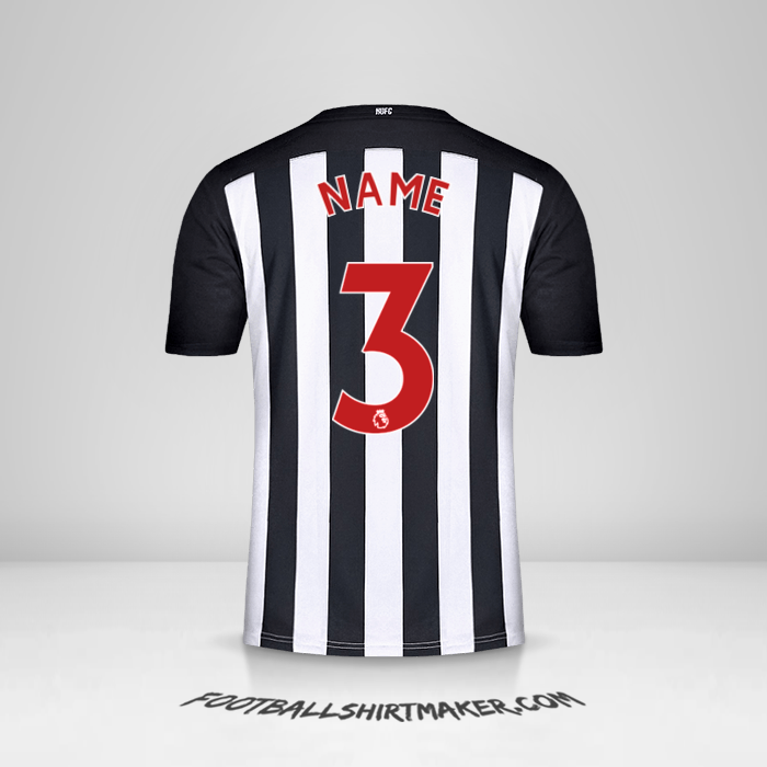 Trikot Newcastle United FC 2020/21 -  name - 3