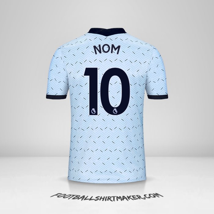 Maillot Chelsea 2020/21 Extérieur -  nom - 10