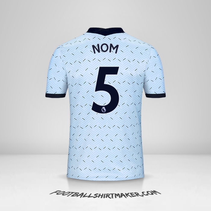 Maillot Chelsea 2020/21 Extérieur -  nom - 5
