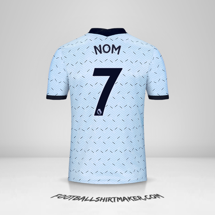Maillot Chelsea 2020/21 Extérieur -  nom - 7