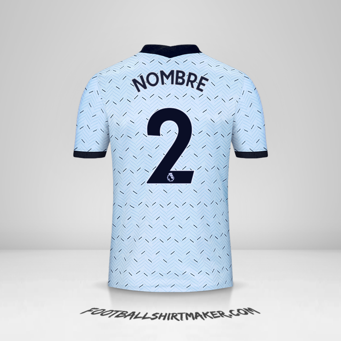 Jersey Chelsea 2020/21 Visita -  nombre - 2