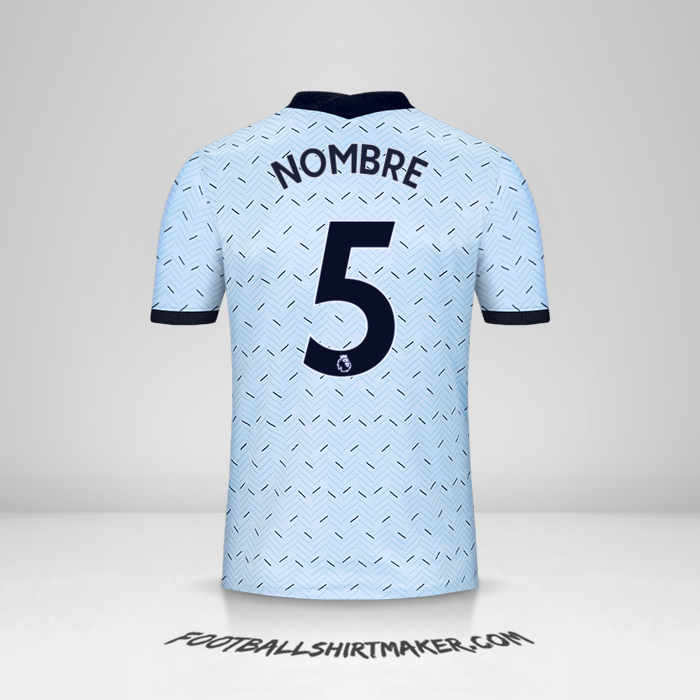 Jersey Chelsea 2020/21 Visita -  nombre - 5