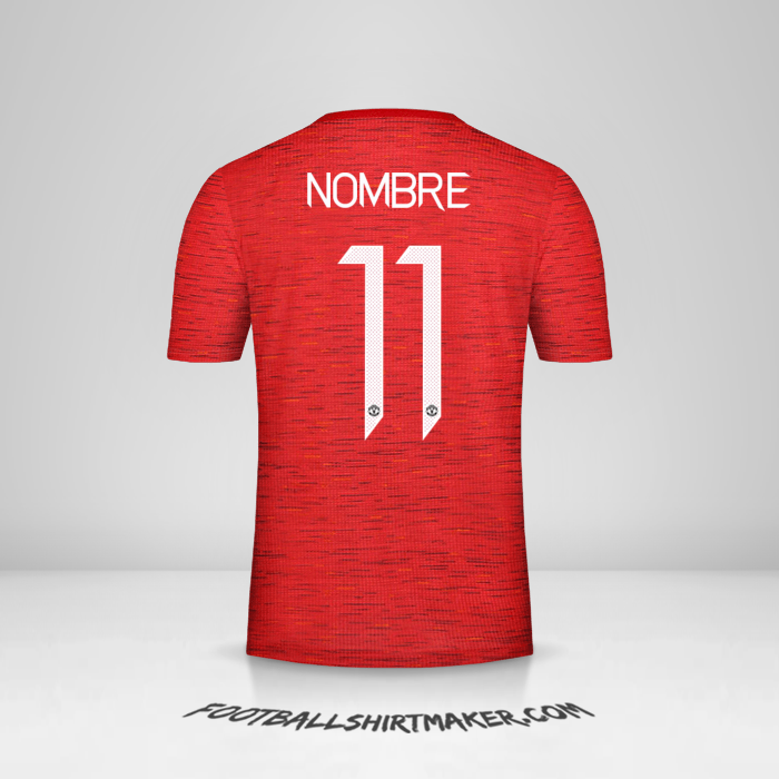 Camiseta Manchester United Cup 2020/21 -  nombre - 11