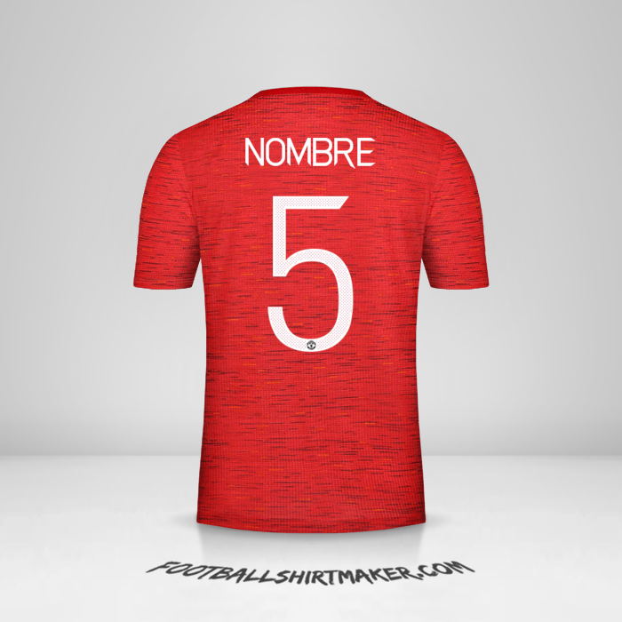 Jersey Manchester United Cup 2020/21 -  nombre - 5
