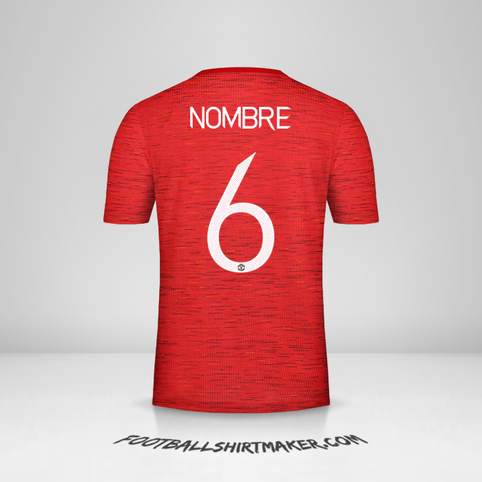 Jersey Manchester United Cup 2020/21 -  nombre - 6