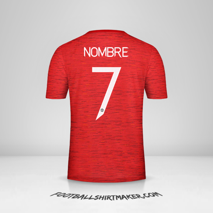 Jersey Manchester United Cup 2020/21 -  nombre - 7