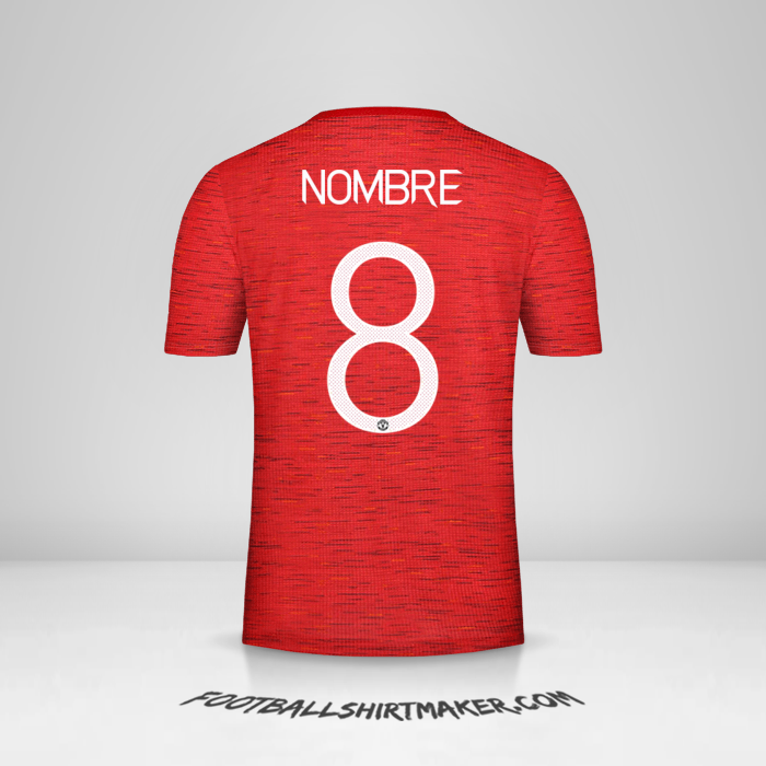 Jersey Manchester United Cup 2020/21 -  nombre - 8